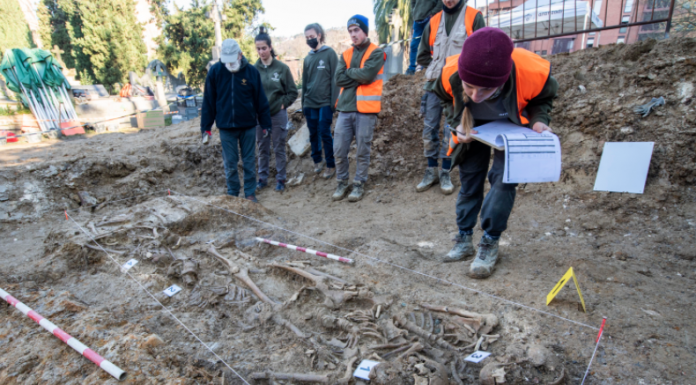 Hallan una fosa común de la época carlista en el cementerio de Begoña, en el marco del proyecto ‘Begoñako Argia’ subvencionado por el Ayuntamiento de Bilbao