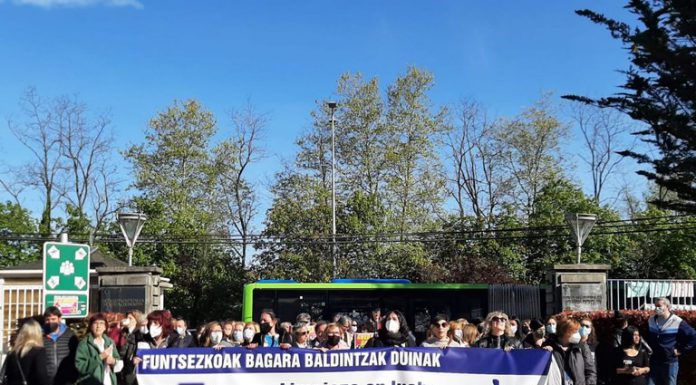 Segunda jornada de huelga en el servicio de limpieza de Osakidetza