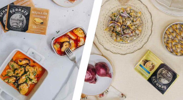 10 recetas con mejillones y berberechos en lata, de la mano de Conservas Serrats