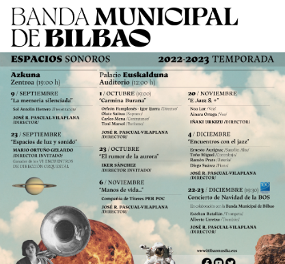 La Banda Municipal de Música de Bilbao homenajeará a las mujeres compositoras en su primer concierto de la temporada 2022-2023