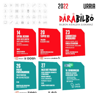 La programación de Darabilbo incluye 7 actividades gratuitas de ocio en euskera , a partir del viernes 14 de octubre