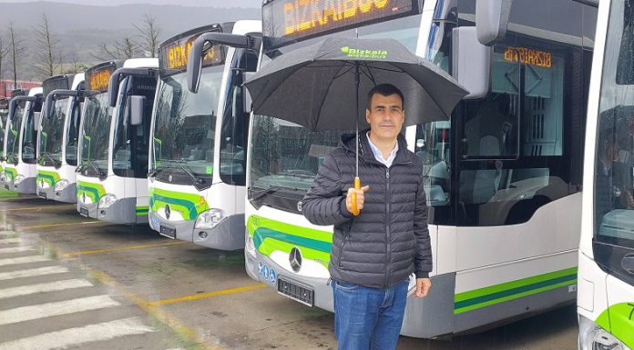 Bizkaibus renueva su flota en Ezkerraldea con 10 autobuses híbridos y sumará 5 más y 2 eléctricos a lo largo del 2022