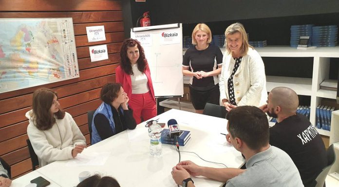La Diputación de Bizkaia apoya la integración de la población migrada ucraniana con un programa de empleo