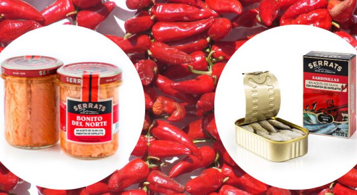 Prueba las conservas Serrats de bonito del norte y sardinillas “txikis” en aceite de oliva con pimentón de Espelette, al mejor precio