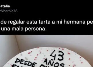 La tarta de cumpleaños que se ha vuelto viral: «Sí, soy una mala persona»