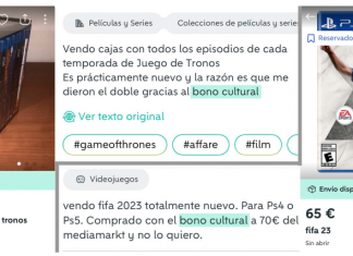 ¿Reventa del Bono Cultural Joven? Los productos comprados se venden en Wallapop