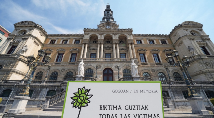 El Ayuntamiento de Bilbao y el Foro para la Paz y la Convivencia colocarán el sábado la primera placa en recuerdo de una víctima del terrorismo