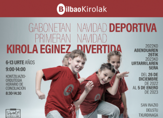 Abierto el plazo de inscripción para el programa «Navidad Deportiva, Navidad Divertida», organizado por el Ayuntamiento de Bilbao