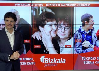 La Diputación Foral de Bizkaia amplía hasta 30 días naturales al año el derecho al respiro de las personas cuidadoras