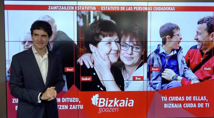 La Diputación Foral de Bizkaia amplía hasta 30 días naturales al año el derecho al respiro de las personas cuidadoras