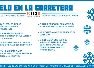 Si hielo en la carretera sigue estos consejos