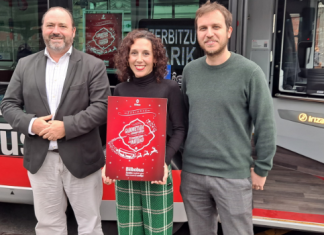 El Ayuntamiento de Bilbao pone en marcha la campaña ‘Te transportamos a la Navidad’ en Bilbobus y el resto de transportes municipales