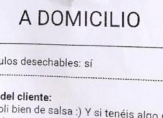 No te vas a creer la petición de este cliente que ha pedido comida a domicilio