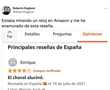 Original reseña de un reloj que no deja de compartirse