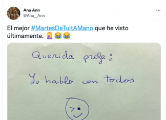 La nota que un alumno ha dejado a su profesora triunfa en redes