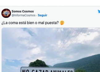 Una coma cambia el significado de este cartel que ya lleva más de 8 millones de visualizaciones