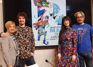 Ylenia Baglietto y Lander Otaola encarnarán a los personajes de Farolín y Zaranbolas los próximos carnavales de Bilbao