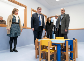 El alcalde de Bilbao visita la nueva haurreskola Indautxu que comenzará a dar servicio el próximo 15 de marzo