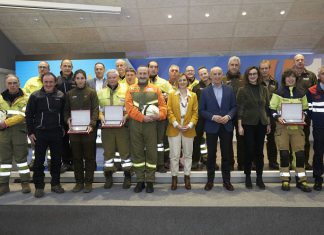 El dispositivo de extinción de incendios forestales de Bizkaia recibe una distinción al ‘Mérito de Emergencias y Protección Civil’