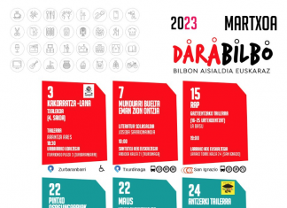 Darabilbo llena el mes de marzo de actividades de ocio gratuitas en euskera