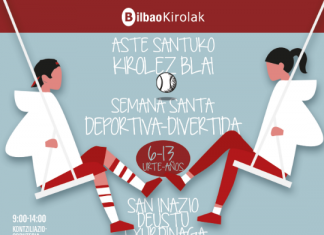 Arranca el plazo de inscripción para el programa de ocio saludable “Semana Santa Deportiva-Divertida” organizado por Bilbao Kirolak