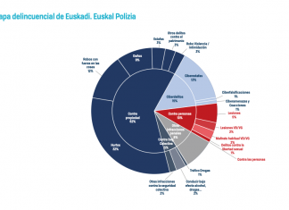 Hurtos y ciberestafas, los delitos más cometidos en Euskadi en 2022