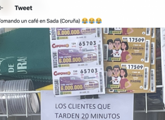 Este cartel colgado en una cafetería está triunfado en redes