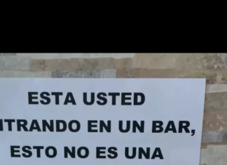 El cartel «poco diplomático» que ha cosechado miles de ‘me gusta’