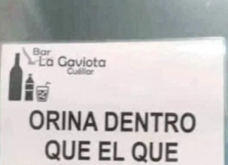 VIRAL: Visto en un bar de Cuéllar…