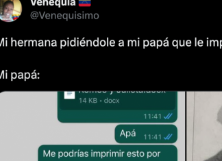 Pide a su padre que le imprima unas hojas y ocurre esto