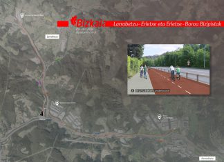 La Diputación Foral de Bizkaia aprueba el proyecto de trazado del segundo tramo de la bicipista del Ibaizabal entre Boroa y Erletxe