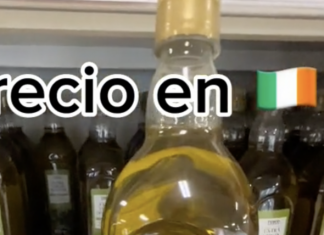 Enseña lo que cuesta un litro de aceite de oliva virgen extra en Irlanda y se vuelve viral