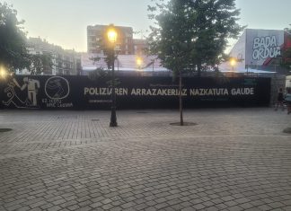 Sindicatos policiales denuncian mensajes de odio en el recinto festivo de Bilbao
