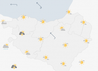 Fuertes rachas de viento en el interior y temperaturas altas persistentes en la costa