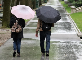 Activo el aviso amarillo por precipitaciones intensas y olas de tres metros y medio