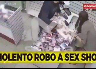 Vídeo: Entra a robar a un sex shop y ocurre esto