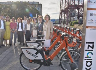 El servicio de bicicleta pública BizkaiBizi inicia su despliegue en nueve municipios de la Ría