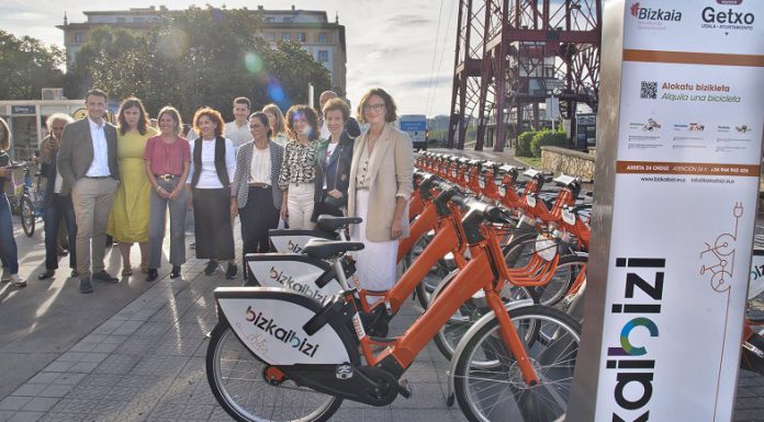 El servicio de bicicleta pública BizkaiBizi inicia su despliegue en nueve municipios de la Ría