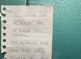 El ladrón que «se quedó» con el pescado de su vecino le responde así