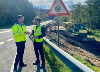 Comienzan las obras de ampliación y mejora de la seguridad en el cruce de Ubide