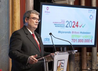 Bilbao elevará en 2024 su presupuesto a 701 millones de euros para cumplir con los compromisos y retos de la ciudad