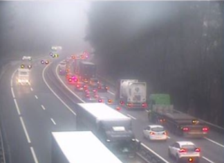 Retenciones en la N-1 y en la AP-8, a la altura de Tolosa y Elgoibar, por varios accidentes