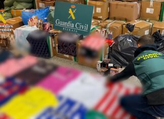 12 detenidos en Bizkaia por comercializar mercancías falsificadas valoradas en más de dos millones de euros