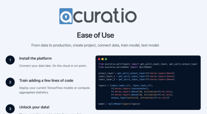 Acuratiok Machine Learning ereduak entrenatzeko aukera ematen du, datuen pribatutasuna zainduz
