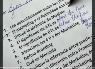 Un profesor pide que dibujen la pirámide de Maslow y un alumno hace esto