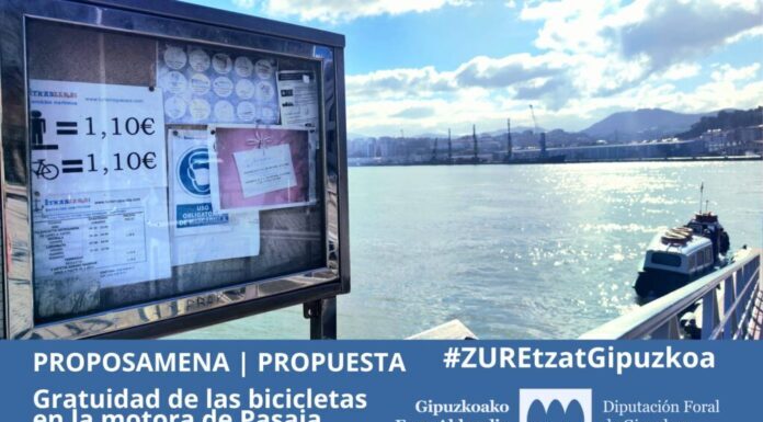 La aprobación de la gratuidad de las bicicletas en la motora de Pasaia llega a la asamblea de la ATTG