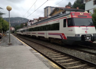 Reanudado el servicio ferroviario entre Andoain y Hernani tras permanecer interrumpido por la caída de un árbol