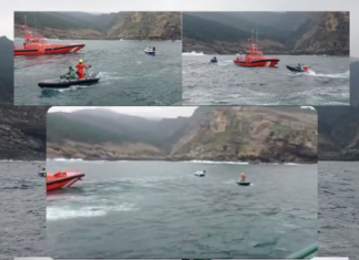 Rescatadas dos personas y una embarcación averiada cerca de las rocas de Jaizkibel