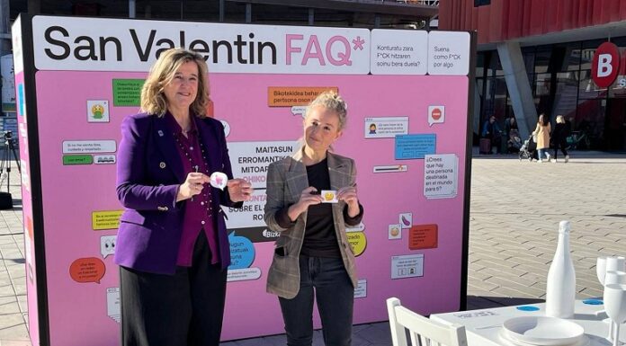 La Diputación de Bizkaia lanza una campaña para reflexionar sobre las desigualdades que esconde el mito del amor romántico