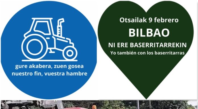 Los tractores toman Bizkaia